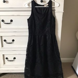 Black lace dress
